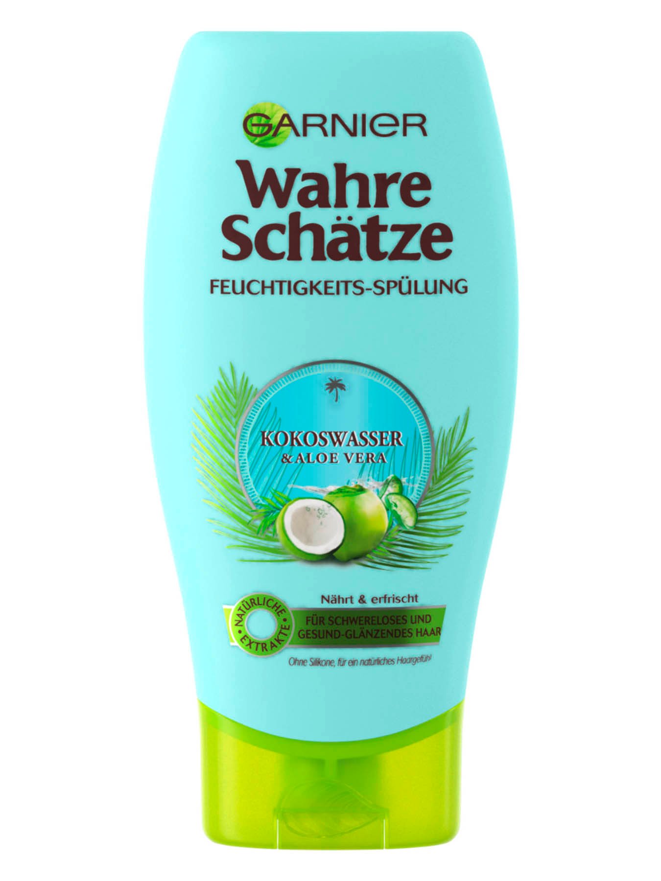 Feuchtigkeits-Spuelung-Wahre-Schaetze-Kokoswasser-Aloe-Vera-250ml-Vorderseite-Garnier-De-gross